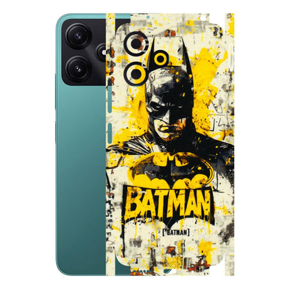 POCO Phone Skins (All Models) - Batman Yellow BT - 3D Embossed Finish (L-304) Poco M6 PRO 5G