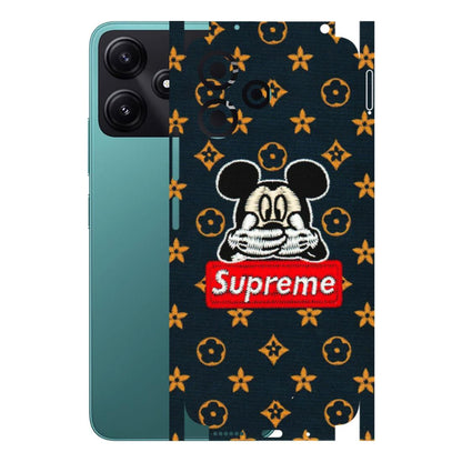 POCO Phone Skins (All Models) - Mickey Supreme - Matte Finish (M-83) Poco M6 PRO 5G