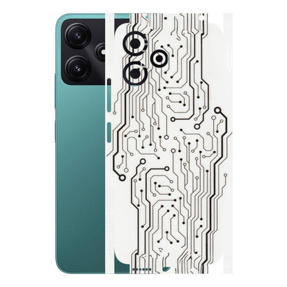 POCO Phone Skins (All Models) - Tech Circuits - Transparent Finish (T-03) Poco M6 PRO 5G