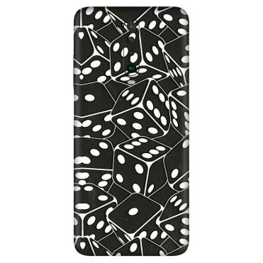 POCO Phone Skins (All Models) - Big Black Dices - 3D Embossed Finish (L-106) Poco X2