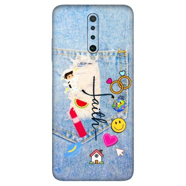POCO Phone Skins (All Models) - Denim Jeans Pocket - 3D Embossed Finish (L-134) Poco X2