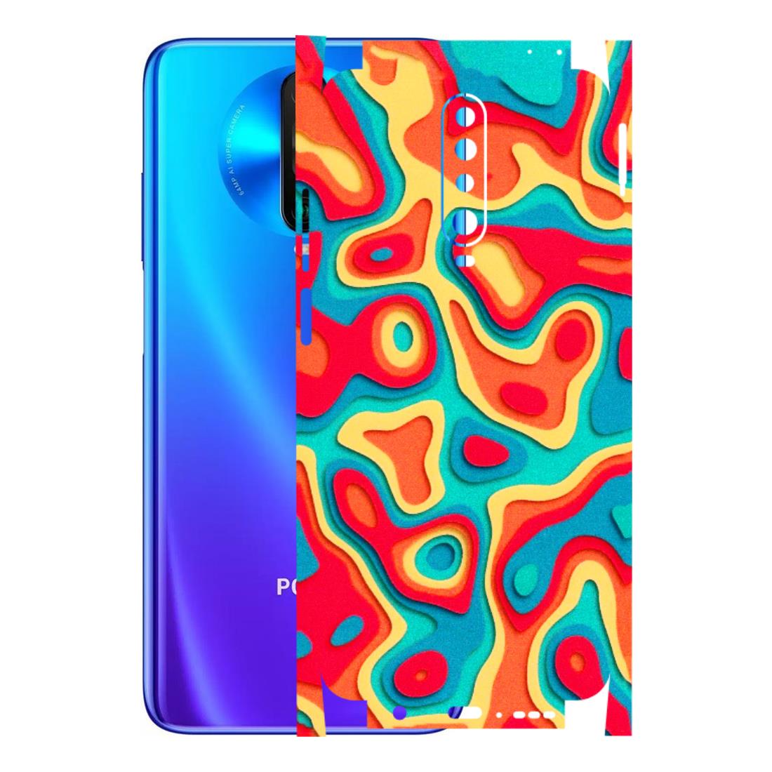 POCO Phone Skins (All Models) - Abstract Swirl - 3D Embossed Finish (L-150) Poco X2