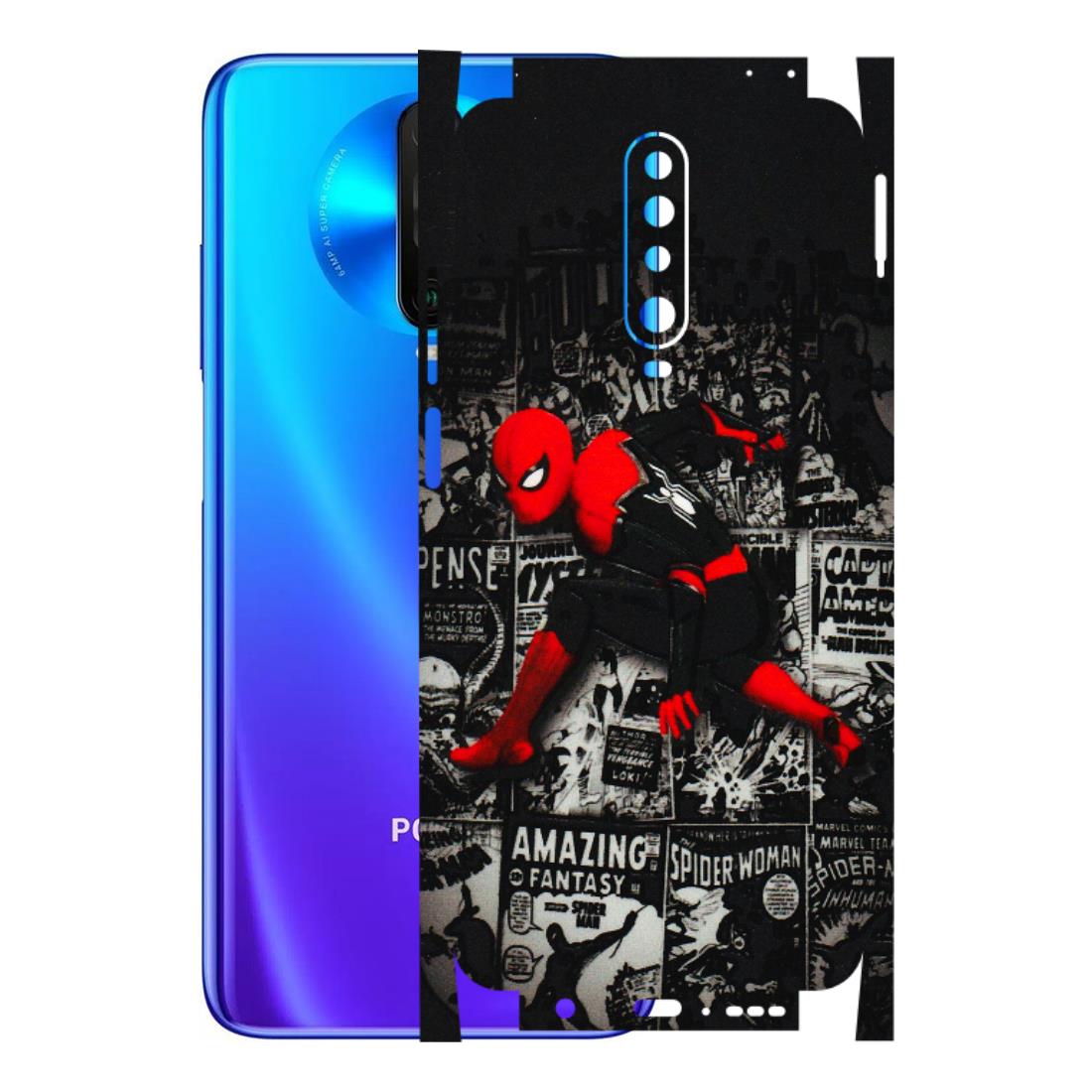 POCO Phone Skins (All Models) - SpiderMan New - 3D Embossed Finish (L-162) Poco X2