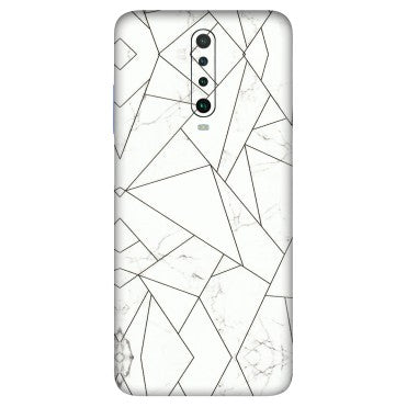 POCO Phone Skins (All Models) - Luxury White Marble Effect - 3D Embossed Finish (L-168) Poco X2