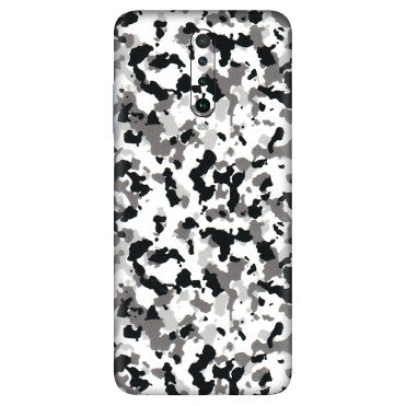 POCO Phone Skins (All Models) - White Black Camouflage - 3D Embossed Finish (L-18) Poco X2