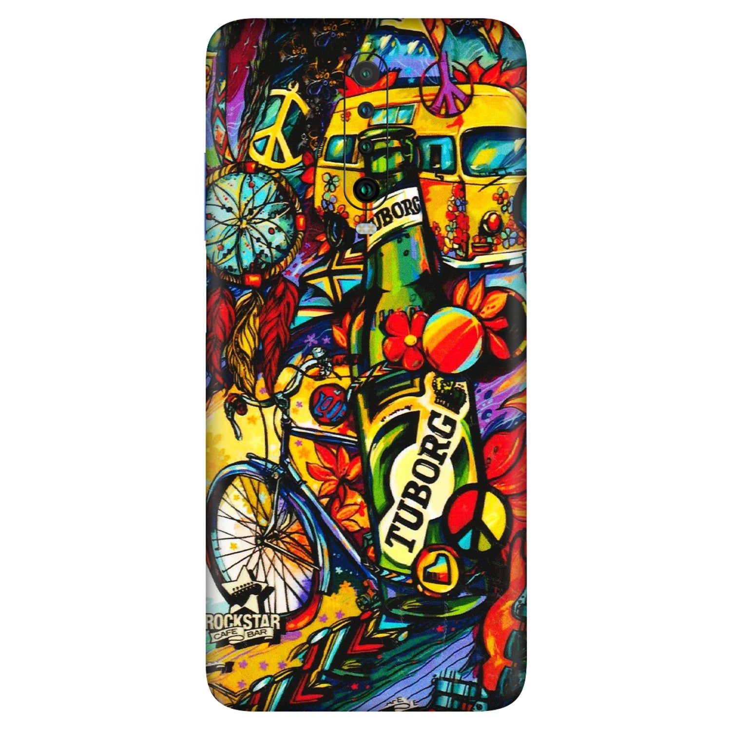 POCO Phone Skins (All Models) - Cool Beer Bottle - 3D Embossed Finish (L-193) Poco X2