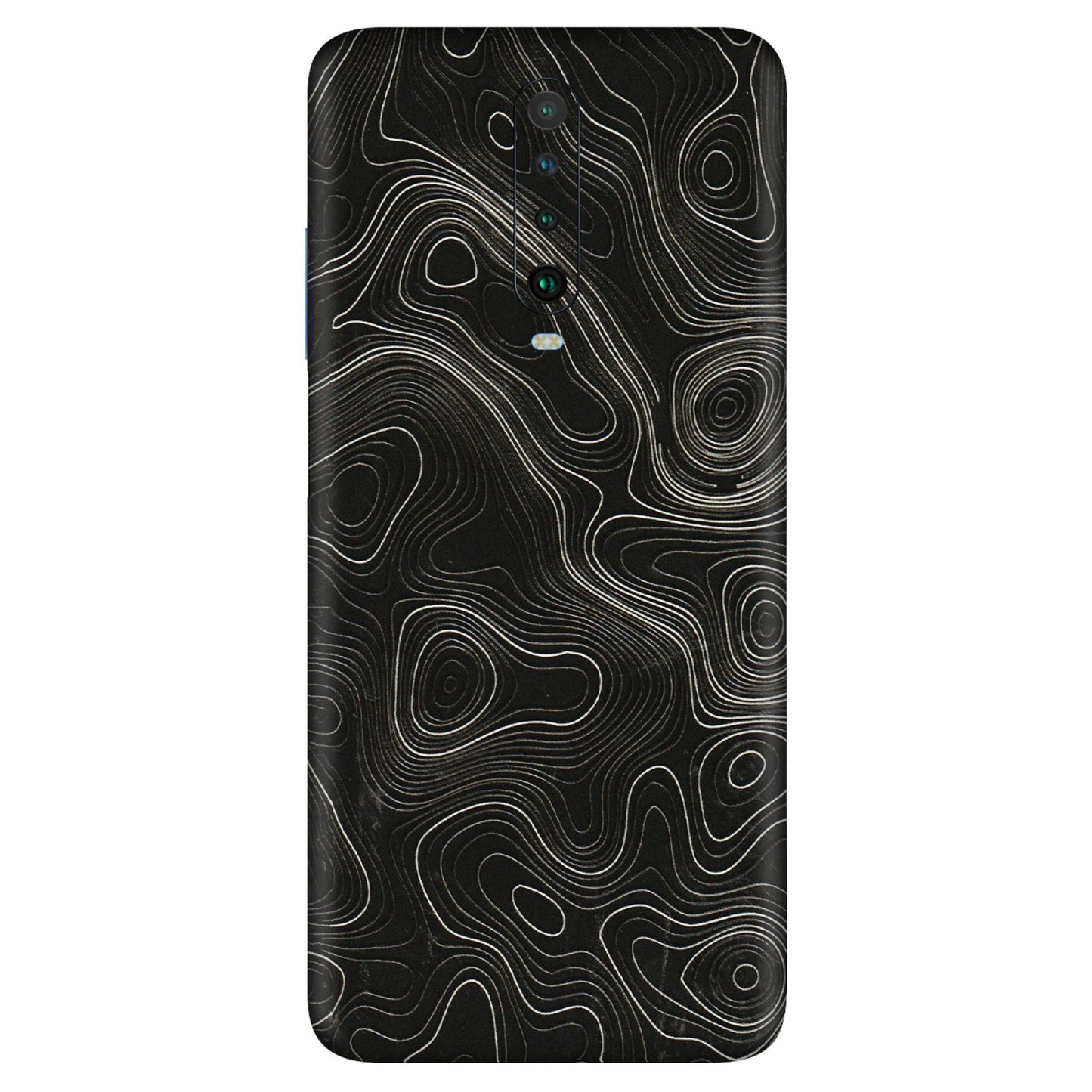 POCO Phone Skins (All Models) - Black Swirl - 3D Embossed Finish (L-196) Poco X2