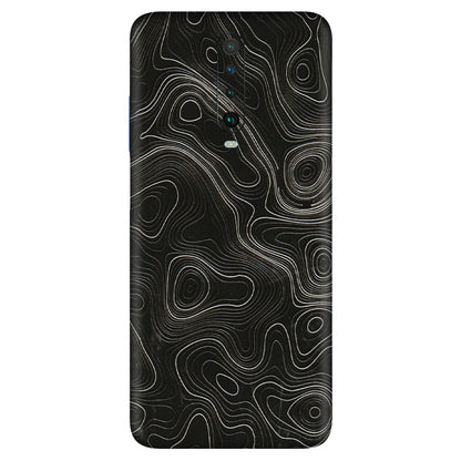 POCO Phone Skins (All Models) - Black Swirl - 3D Embossed Finish (L-196) Poco X2