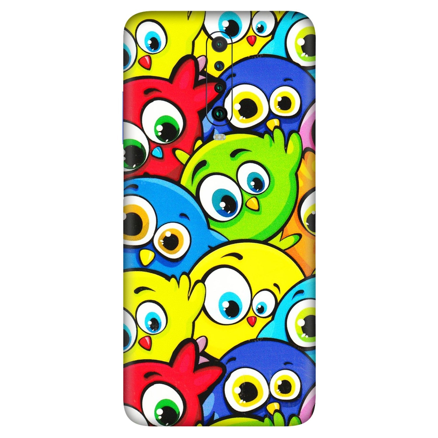 POCO Phone Skins (All Models) - Cute Fluffy Birds - 3D Embossed Finish (L-213) Poco X2