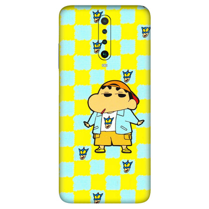 POCO Phone Skins (All Models) - Yellow Blue Shinchan Cute - 3D Embossed Finish (L-221) Poco X2