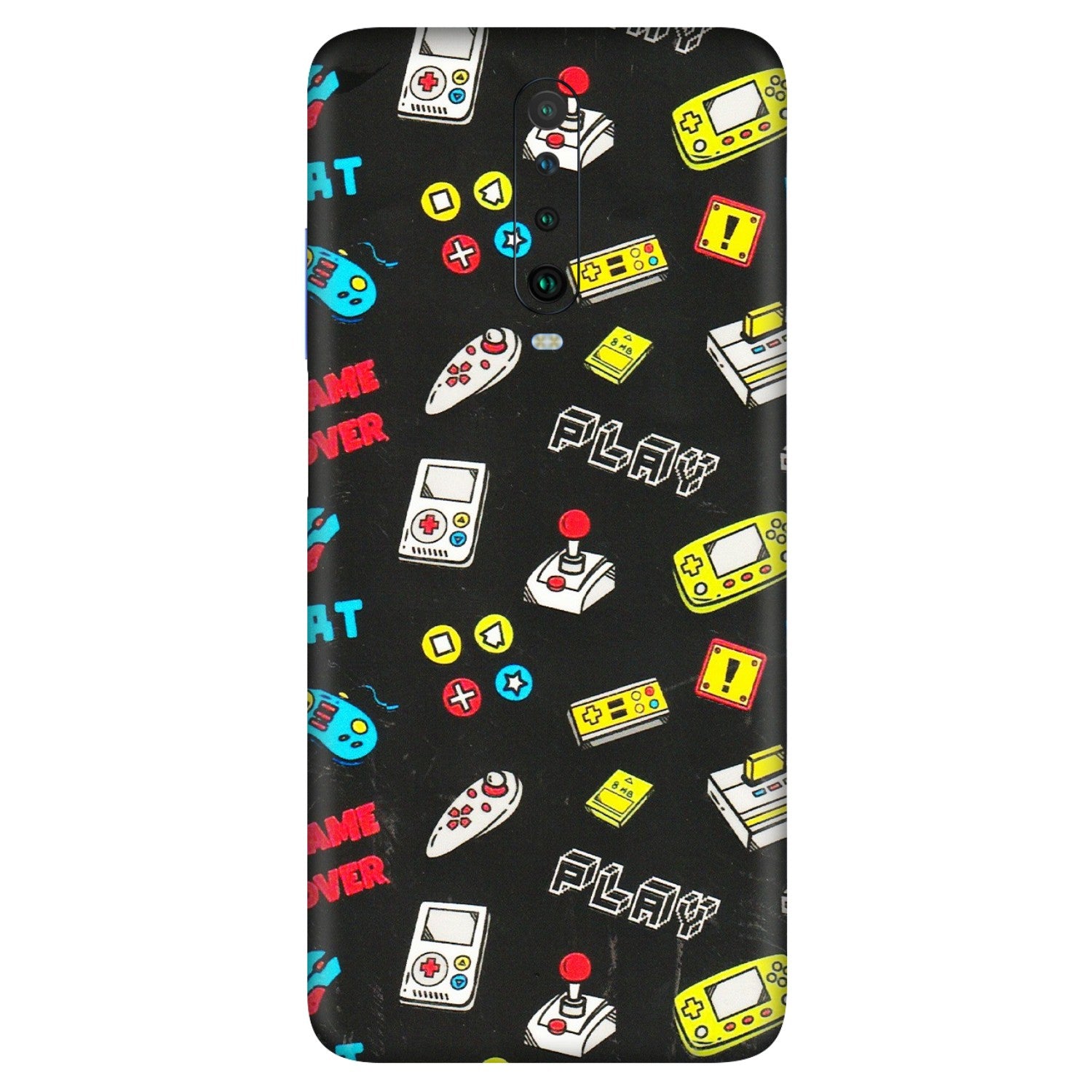 POCO Phone Skins (All Models) - Gaming Doodles - 3D Embossed Finish (L-224) Poco X2