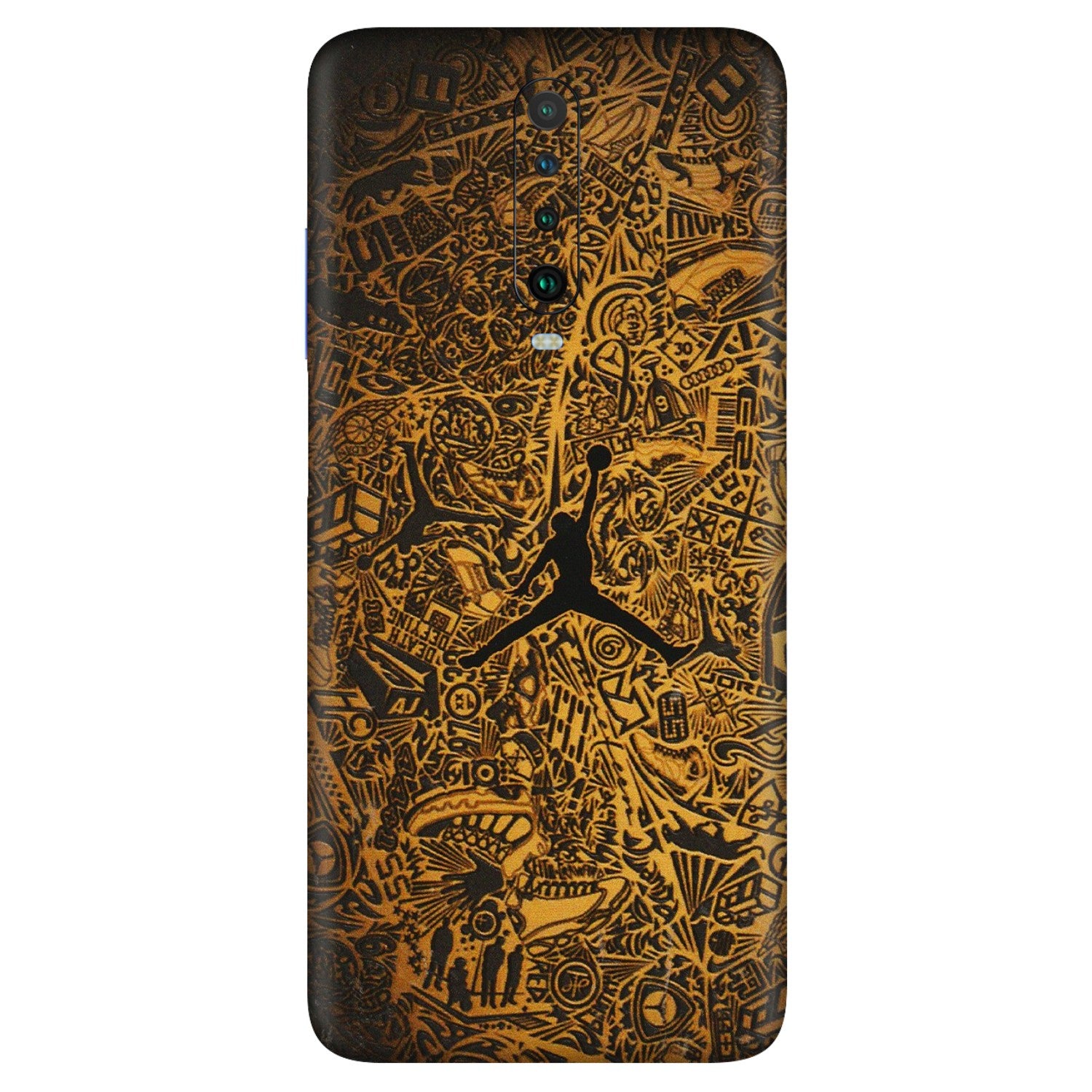 POCO Phone Skins (All Models) - Premium Gold Basketball Player - 3D Embossed Finish (L-236) Poco X2