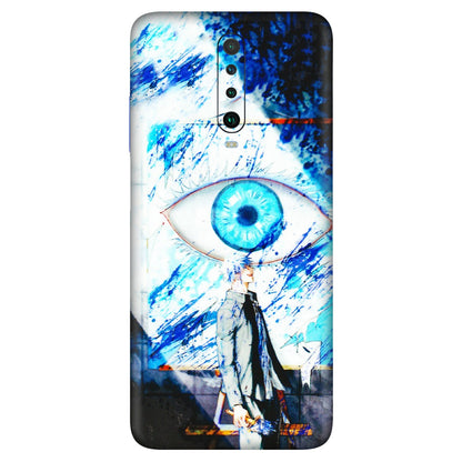 POCO Phone Skins (All Models) - Gojo Satoru evil eye - 3D Embossed Finish (L-239) Poco X2