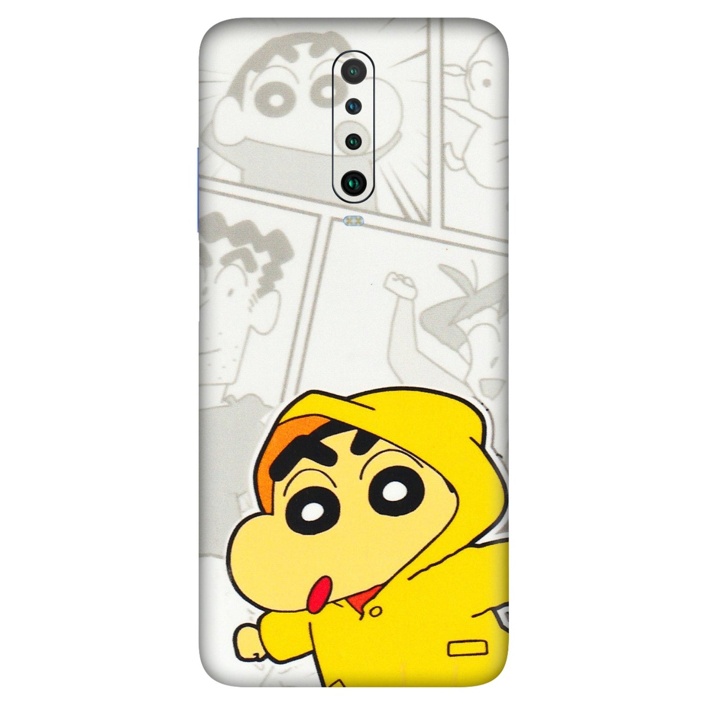 POCO Phone Skins (All Models) - Yellow Shinchan Comic - 3D Embossed Finish (L-246) Poco X2