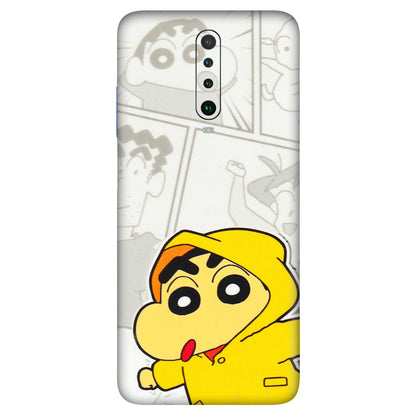 POCO Phone Skins (All Models) - Yellow Shinchan Comic - 3D Embossed Finish (L-246) Poco X2