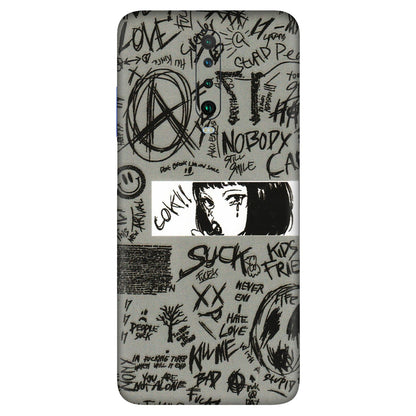 POCO Phone Skins (All Models) - Never Have Love Anime - 3D Embossed Finish (L-260) Poco X2