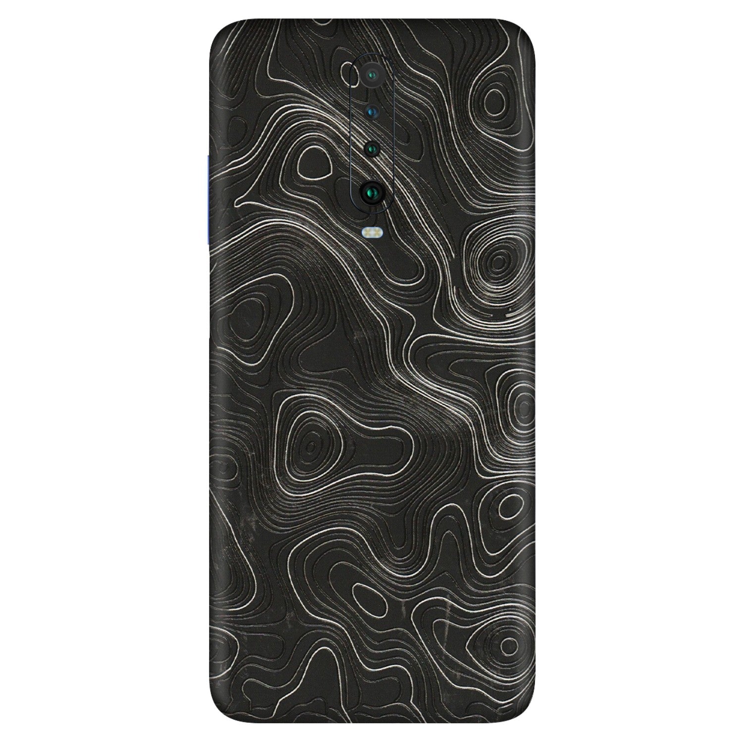 POCO Phone Skins (All Models) - Abstract White Line Map - 3D Embossed Finish (L-269) Poco X2