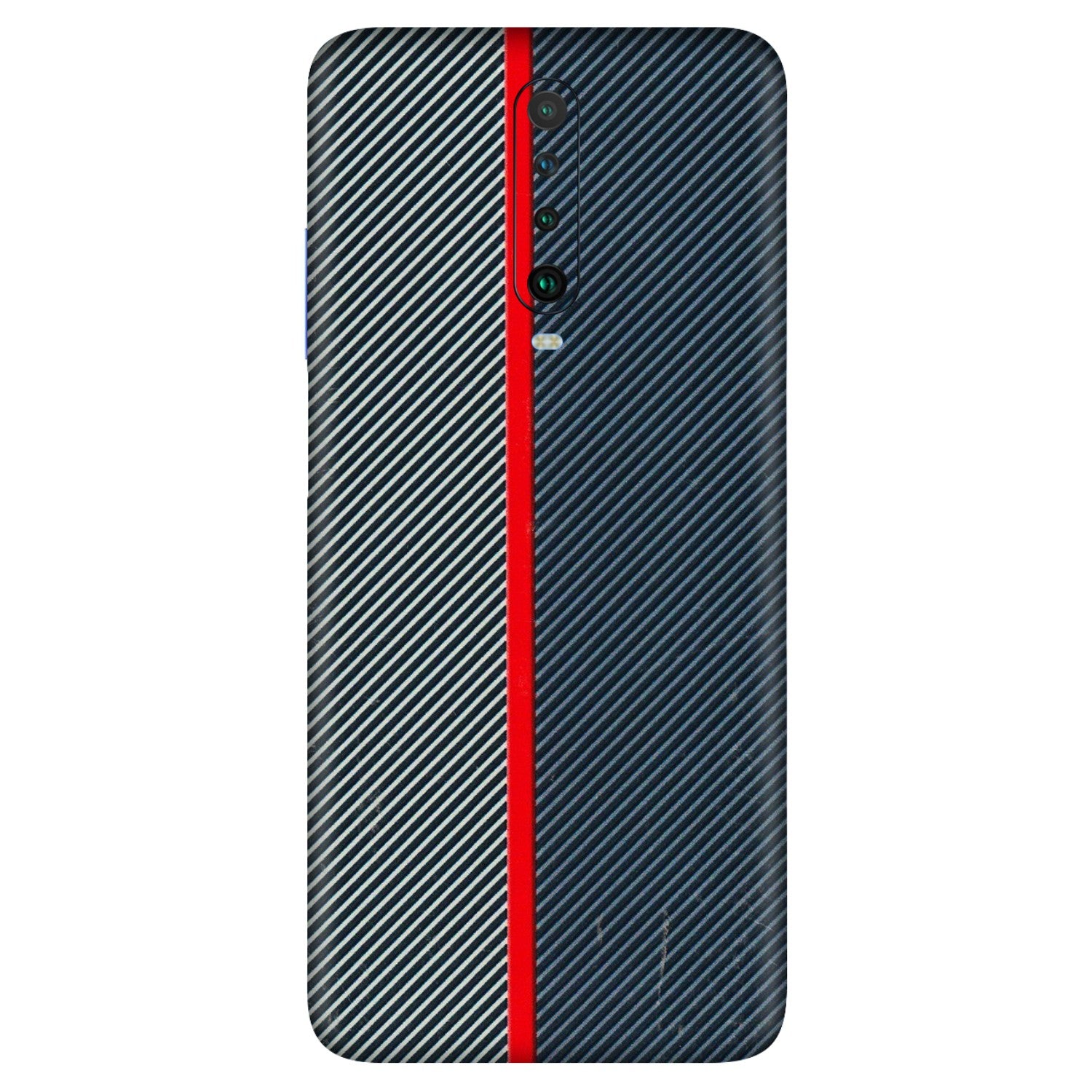 POCO Phone Skins (All Models) - Blue Sober Lines - 3D Embossed Finish (L-305) Poco X2