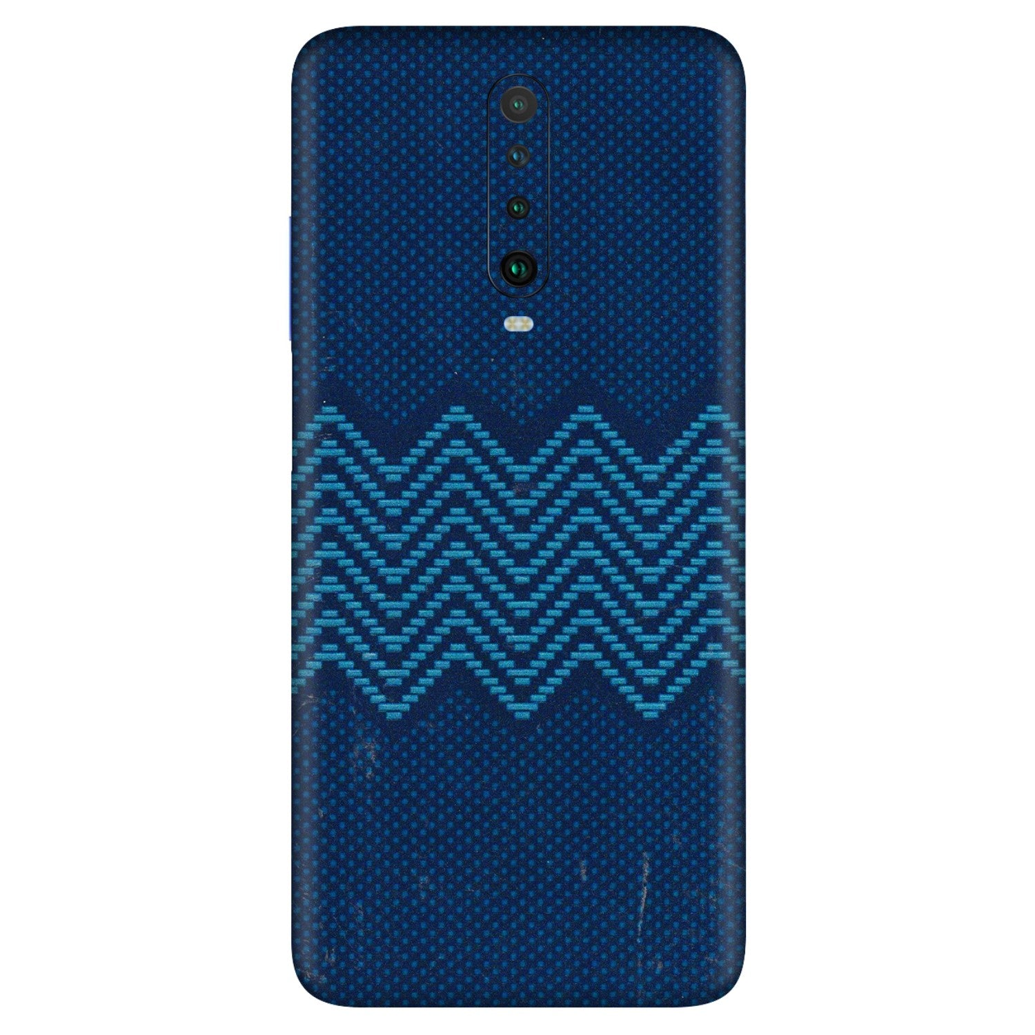 POCO Phone Skins (All Models) - Blue Sober Waves - 3D Embossed Finish (L-306) Poco X2