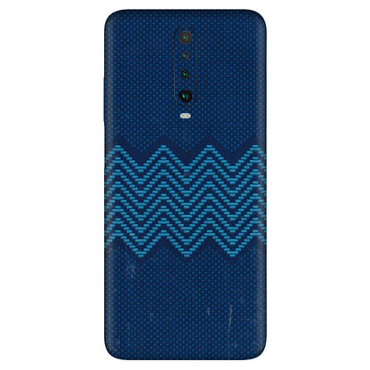 POCO Phone Skins (All Models) - Blue Sober Waves - 3D Embossed Finish (L-306) Poco X2