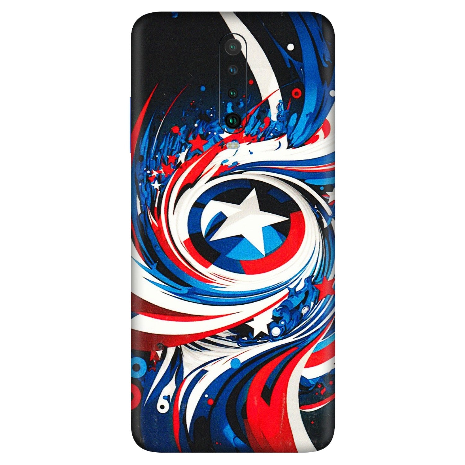 POCO Phone Skins (All Models) - Captain America Logo - 3D Embossed Finish (L-307) Poco X2