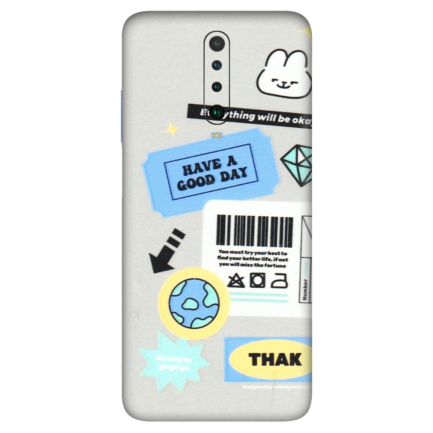 POCO Phone Skins (All Models) - Will Be Okay Design - 3D Embossed Finish (L-316) Poco X2