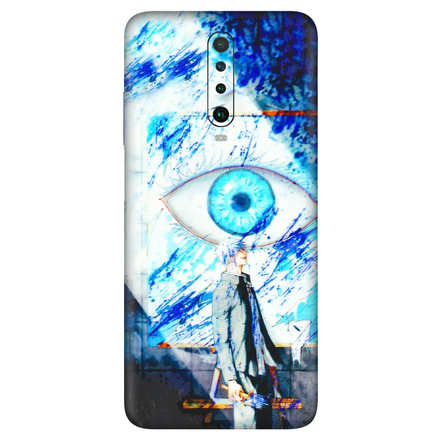 POCO Phone Skins (All Models) - Anime Sea Blue Eye - 3D Embossed Finish (L-318) Poco X2