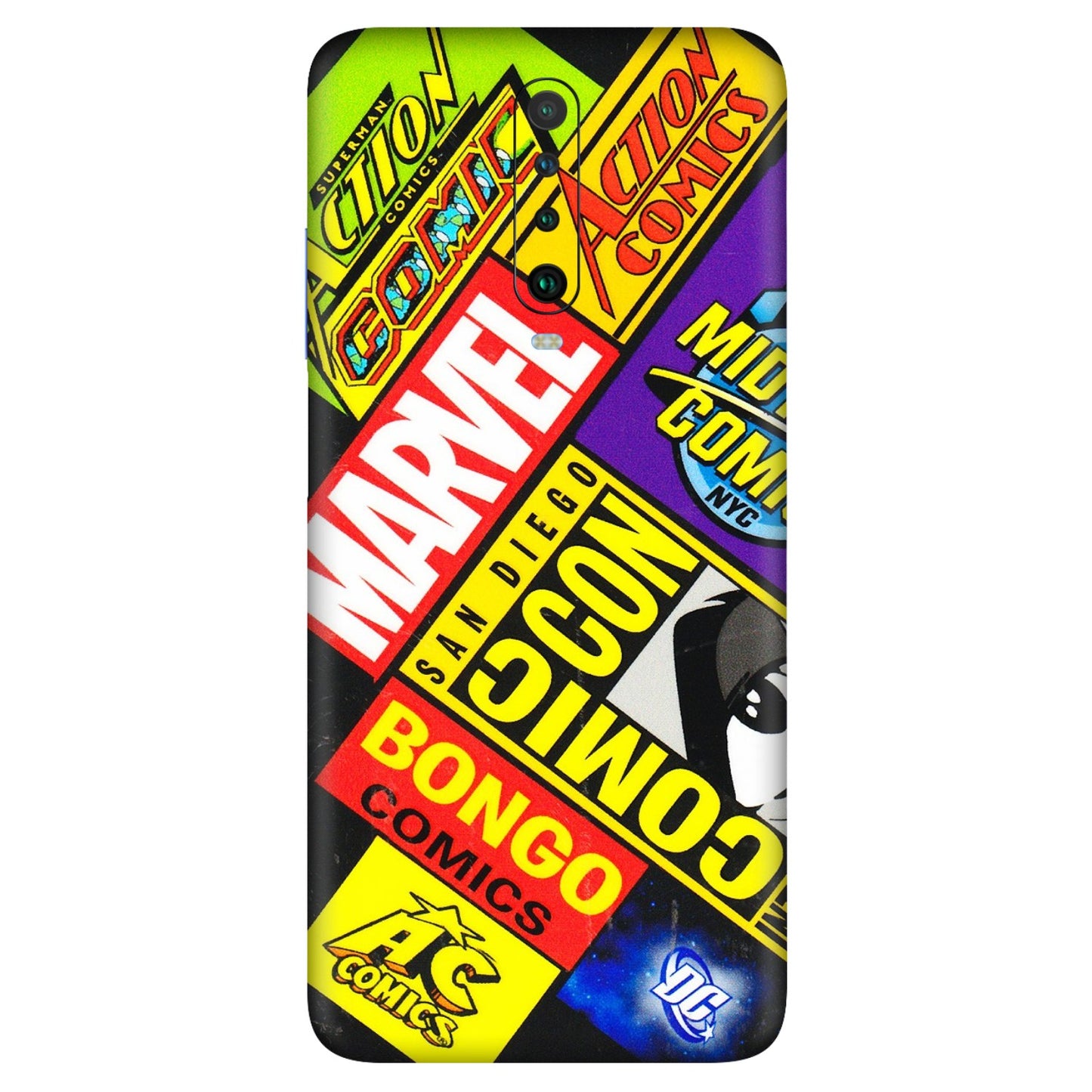 POCO Phone Skins (All Models) - Bongo Comic Con - 3D Embossed Finish (L-325) Poco X2
