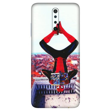 POCO Phone Skins (All Models) - Spiderman Hanging - 3D Embossed Finish (L-53) Poco X2