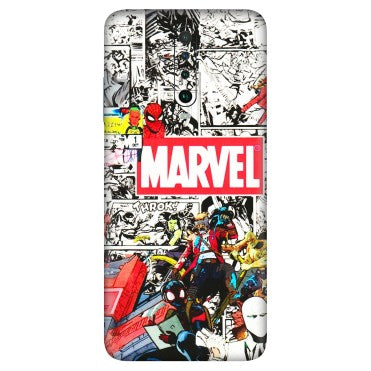 POCO Phone Skins (All Models) - Marvel Colorful Comic - 3D Embossed Finish (L-64) Poco X2