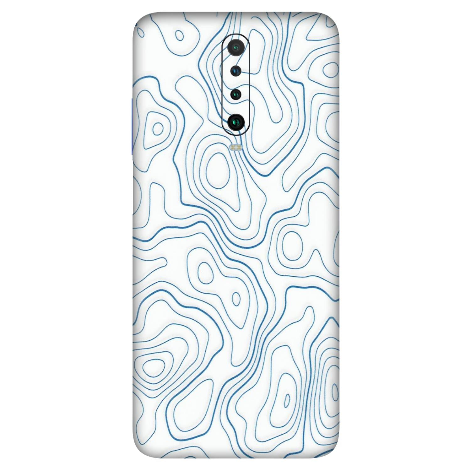 POCO Phone Skins (All Models) - Blue And White Swirls - Matte Finish (M-139) Poco X2