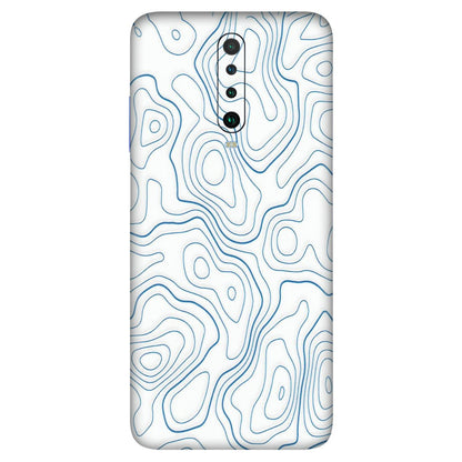 POCO Phone Skins (All Models) - Blue And White Swirls - Matte Finish (M-139) Poco X2