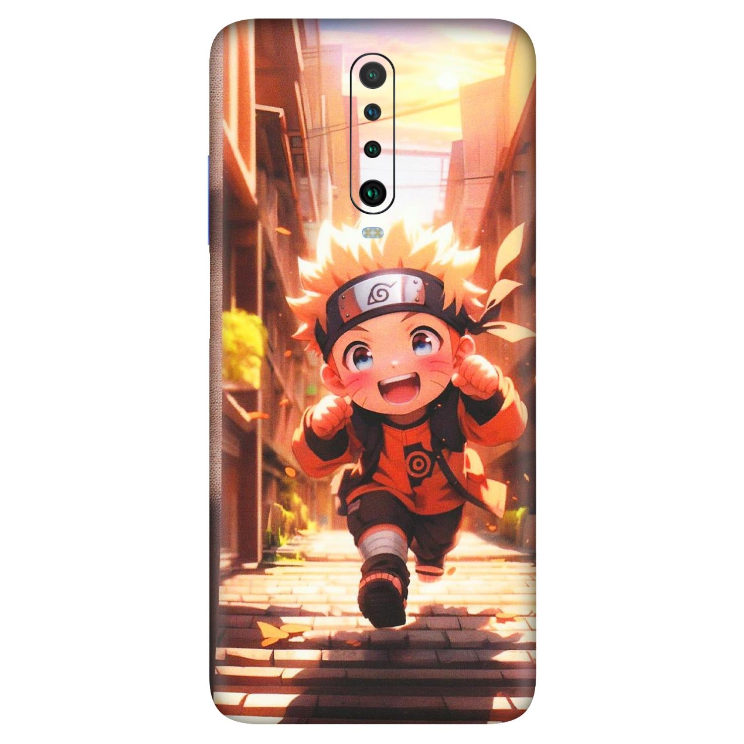 POCO Phone Skins (All Models) - Naruto Cute Toon Running - Matte Finish (M-04) Poco X2