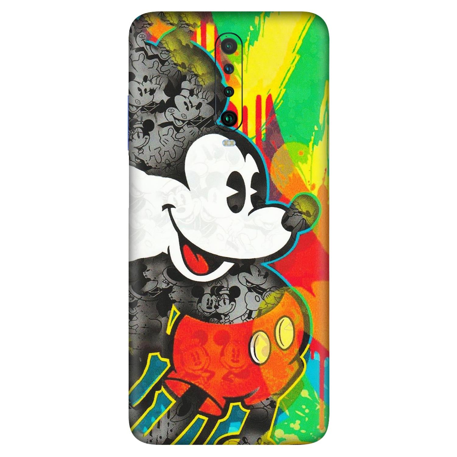 POCO Phone Skins (All Models) - Multiple Mickey With Colourful Texture - Matte Finish (M-84) Poco X2
