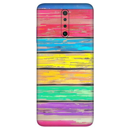 POCO Phone Skins (All Models) - Multi Colour Wooden Wall - Matte Finish (M-96) Poco X2