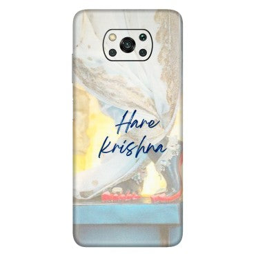 POCO Phone Skins (All Models) - Hare Krishna - 3D Embossed Finish (L-03) Poco X3