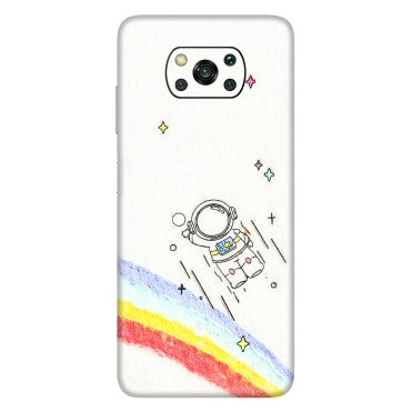 POCO Phone Skins (All Models) - Milkyway Astronaut - 3D Embossed Finish (L-110) Poco X3
