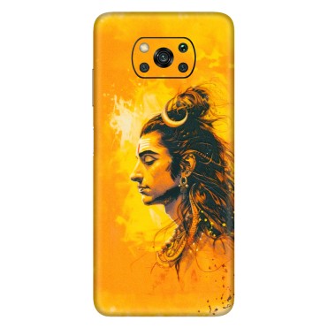 POCO Phone Skins (All Models) - Shiv Shakti - 3D Embossed Finish (L-14) Poco X3