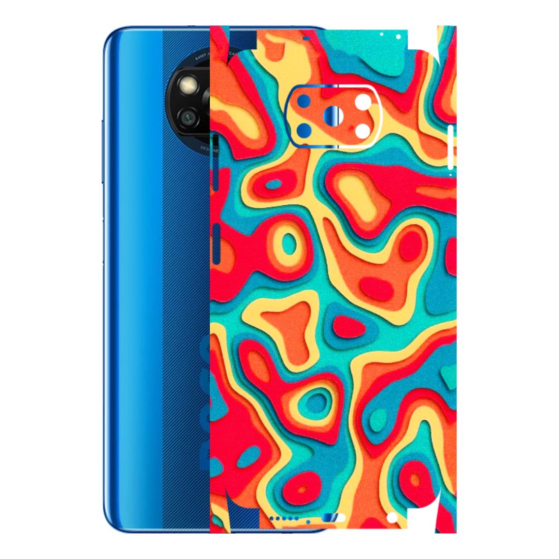 POCO Phone Skins (All Models) - Abstract Swirl - 3D Embossed Finish (L-150) Poco X3