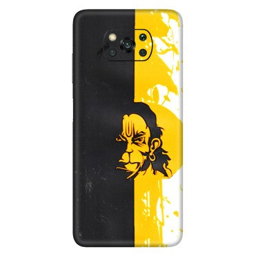 POCO Phone Skins (All Models) - Bajrangbali - 3D Embossed Finish (L-151) Poco X3