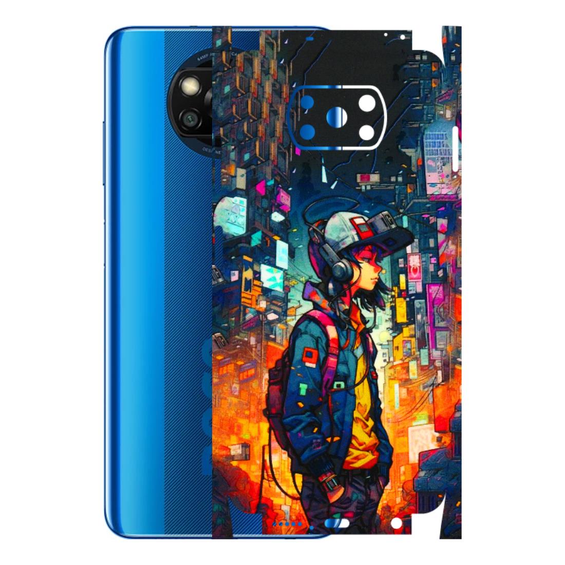 POCO Phone Skins (All Models) - Street Anime Guy - 3D Embossed Finish (L-158) Poco X3
