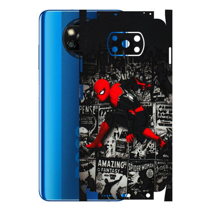 POCO Phone Skins (All Models) - SpiderMan New - 3D Embossed Finish (L-162) Poco X3