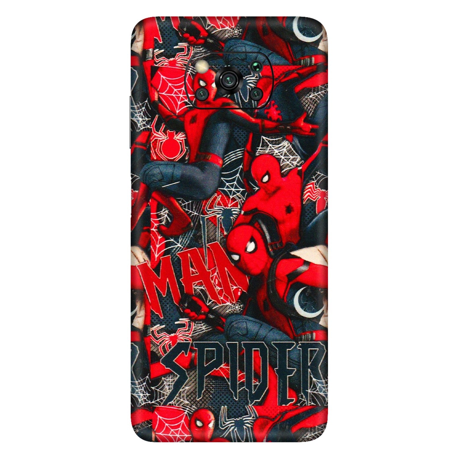 POCO Phone Skins (All Models) - SpiderMan Cool - 3D Embossed Finish (L-188) Poco X3