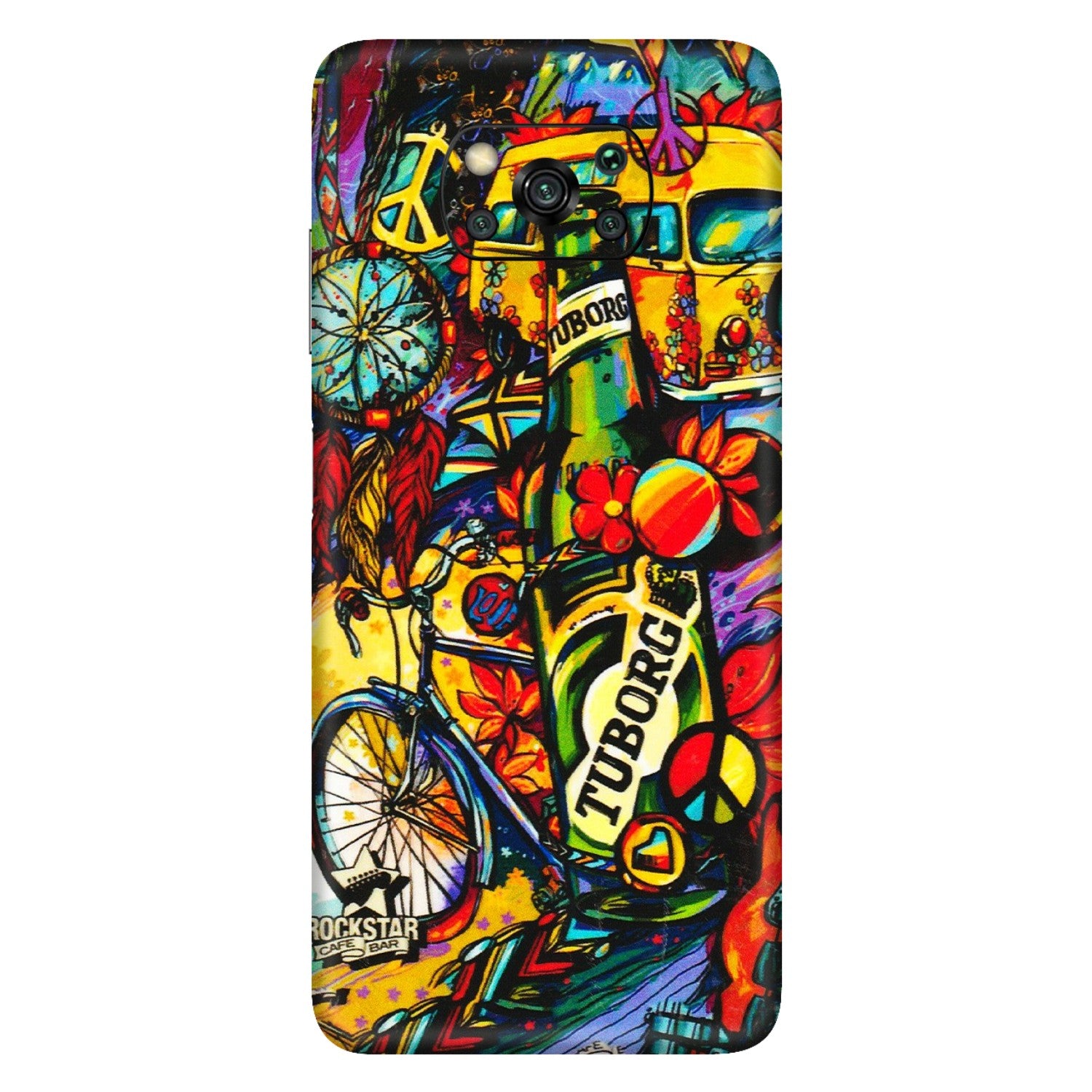 POCO Phone Skins (All Models) - Cool Beer Bottle - 3D Embossed Finish (L-193) Poco X3