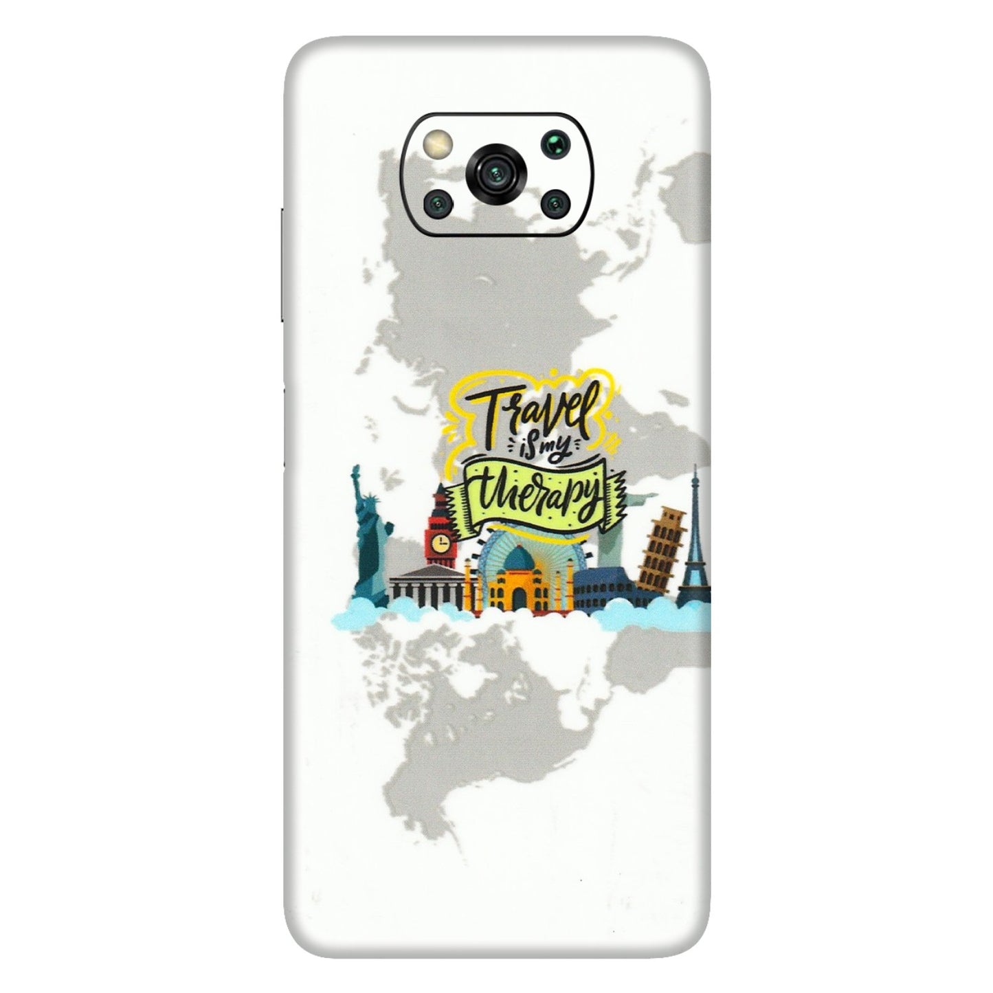 POCO Phone Skins (All Models) - Travel Therapy - 3D Embossed Finish (L-199) Poco X3