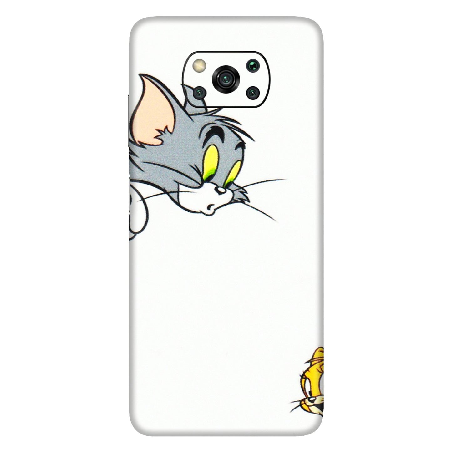 POCO Phone Skins (All Models) - Cute Tom And Jerry - 3D Embossed Finish (L-220) Poco X3
