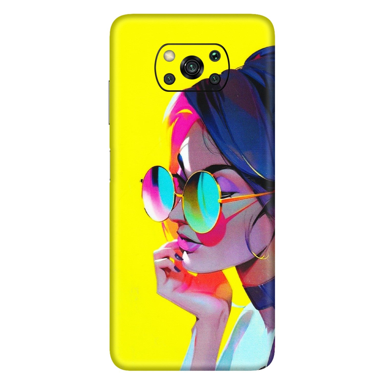 POCO Phone Skins (All Models) - Bold Stylish Girl - 3D Embossed Finish (L-222) Poco X3