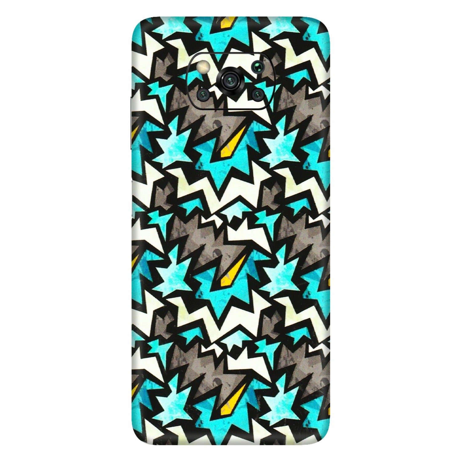 POCO Phone Skins (All Models) - Funky Zig Zag - 3D Embossed Finish (L-223) Poco X3