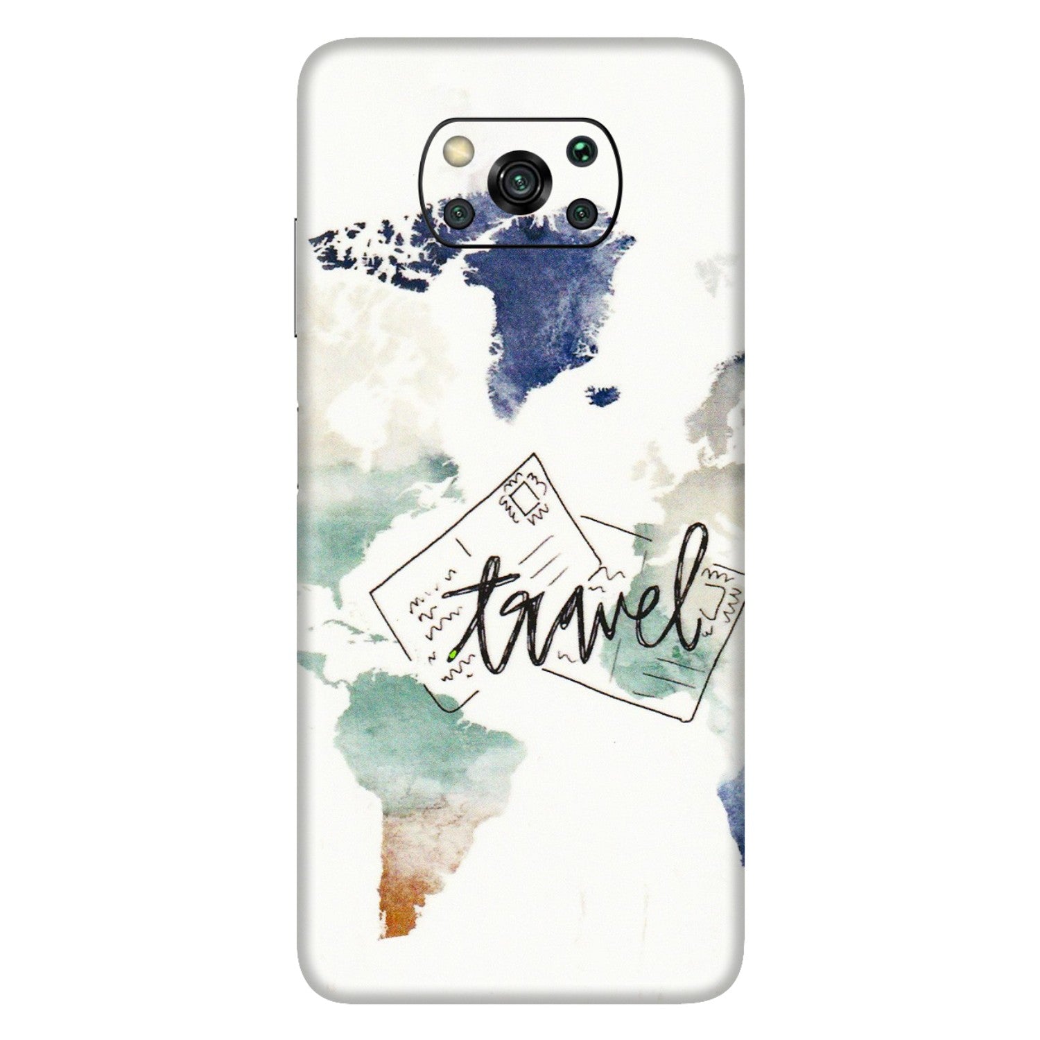 POCO Phone Skins (All Models) - Travel The World - 3D Embossed Finish (L-232) Poco X3