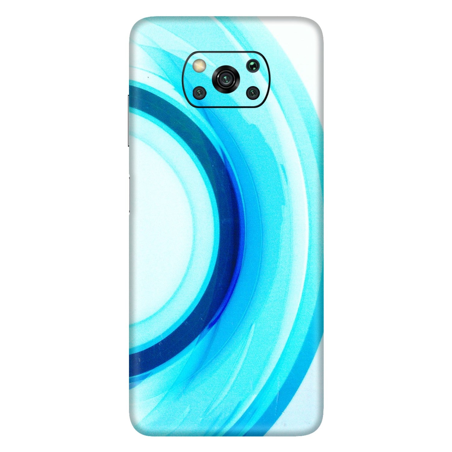 POCO Phone Skins (All Models) - The Blue Curve - 3D Embossed Finish (L-244) Poco X3